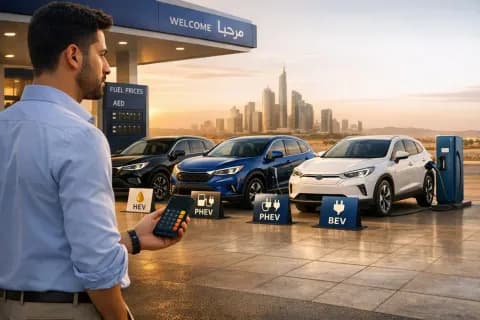 Hybrid, Plug-In or Full EV in 2026? A GCC Buyer's Math With Today's Petrol Prices